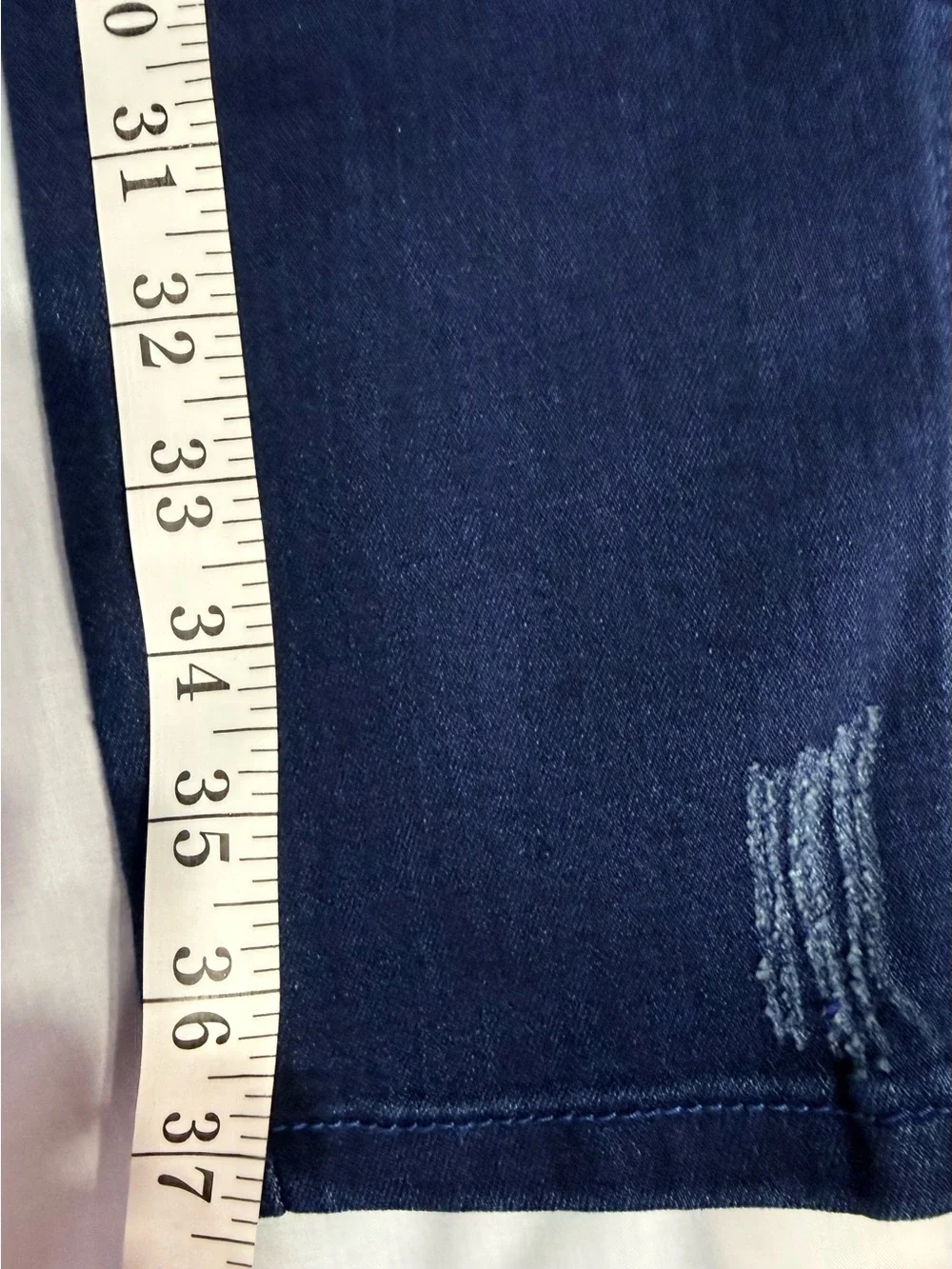 NWT Salvage Size 9 Dark Blue Distressed Jeans